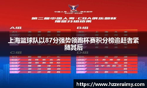 上海篮球队以87分强势领跑杯赛积分榜追赶者紧随其后